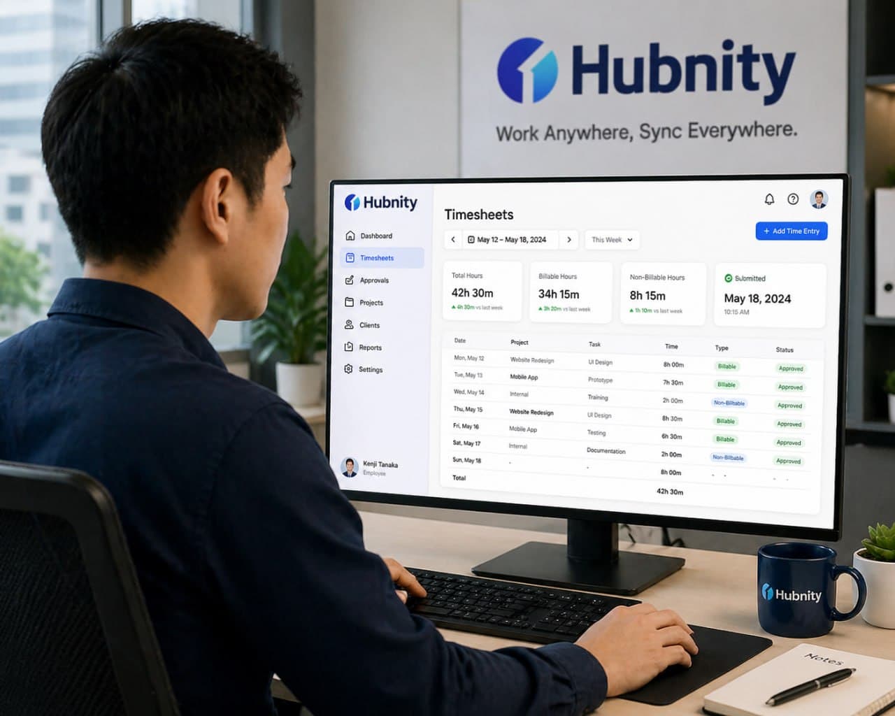 Automated timesheets workflow